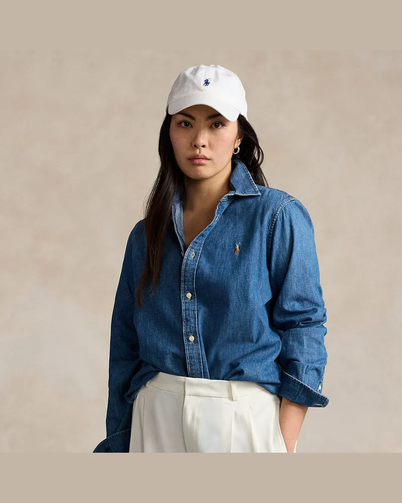 Ralph Lauren Slim-Fit Denimhemd Blue