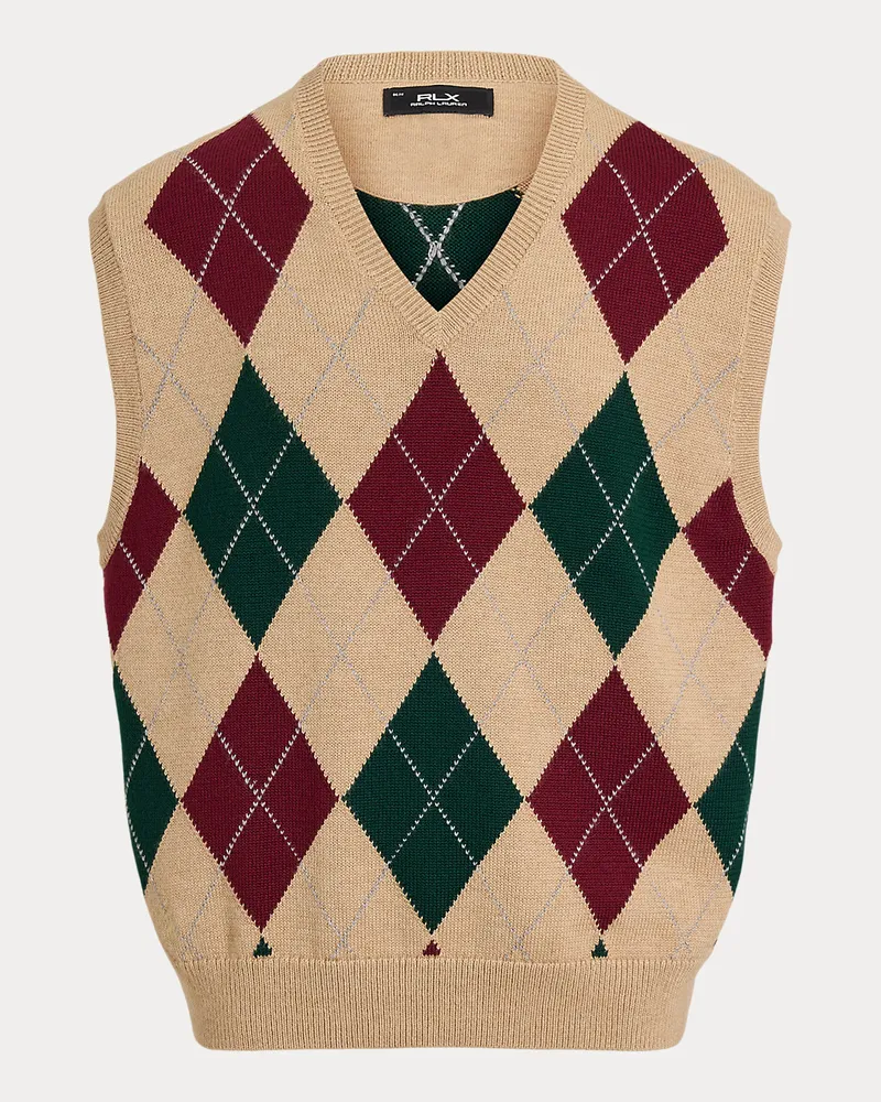Ralph Lauren Big-Fit Performance-Argyle-Pullunder Green