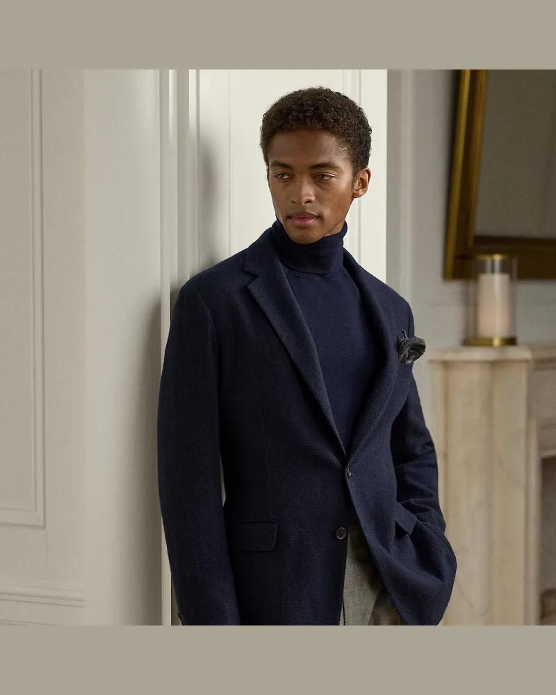 Ralph Lauren Handgeschneidertes Kaschmirsakko Hadley Blue