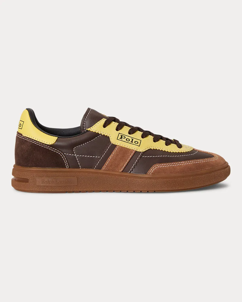 Ralph Lauren Sneaker Bedford aus Wildleder Brown