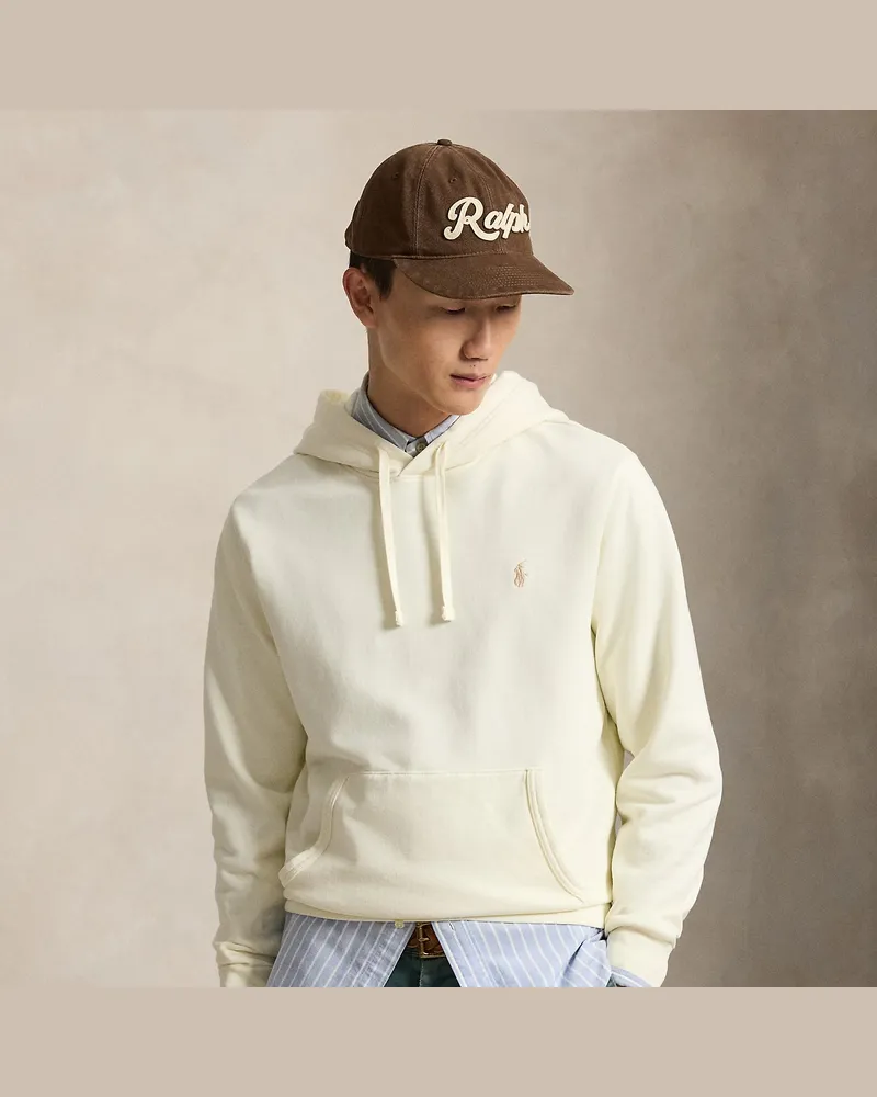 Ralph Lauren Kapuzenpullover aus Loopback-Fleece Cream