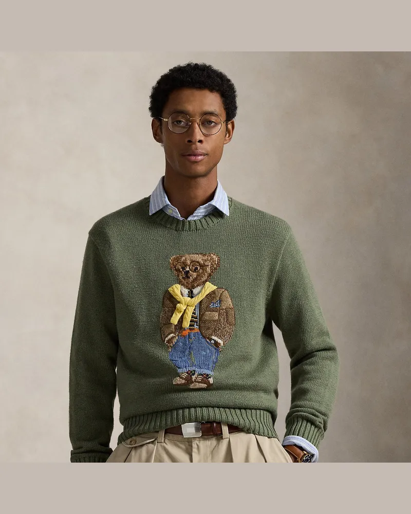 Ralph Lauren Pullover mit Polo Bear Grey