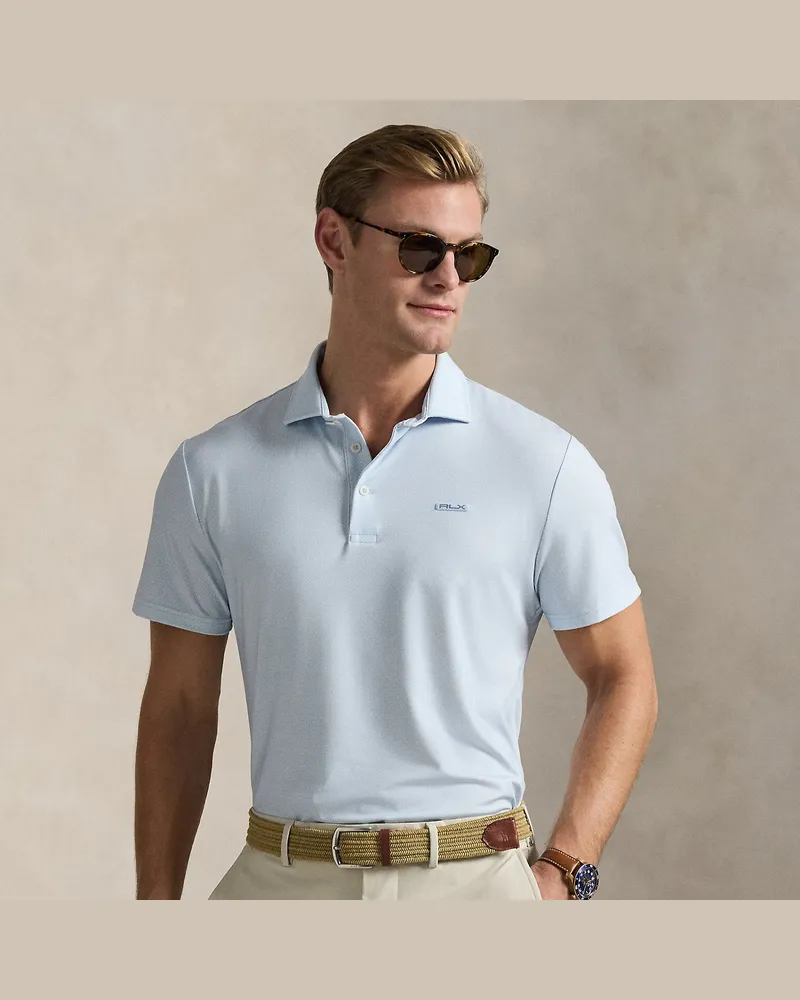 Ralph Lauren Tailored-Fit Performance-Poloshirt Blue