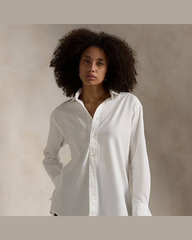 Ralph Lauren Baumwollhemd mit langen Manschetten White