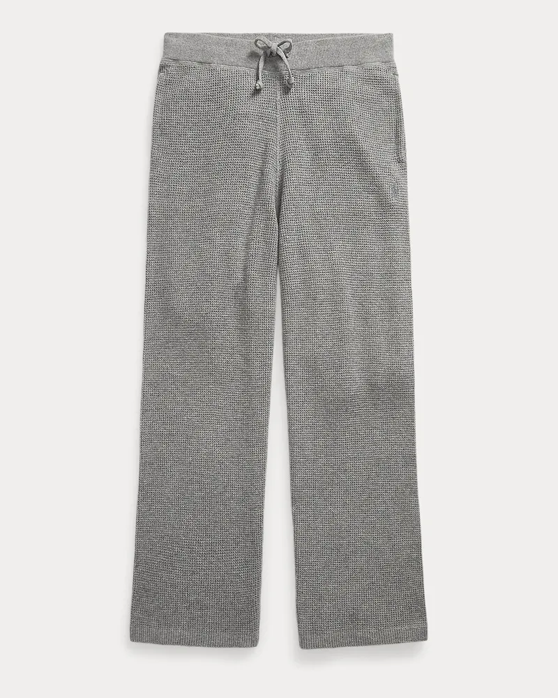 Ralph Lauren Waffelpiqué-Hose mit Tunnelzug Grey