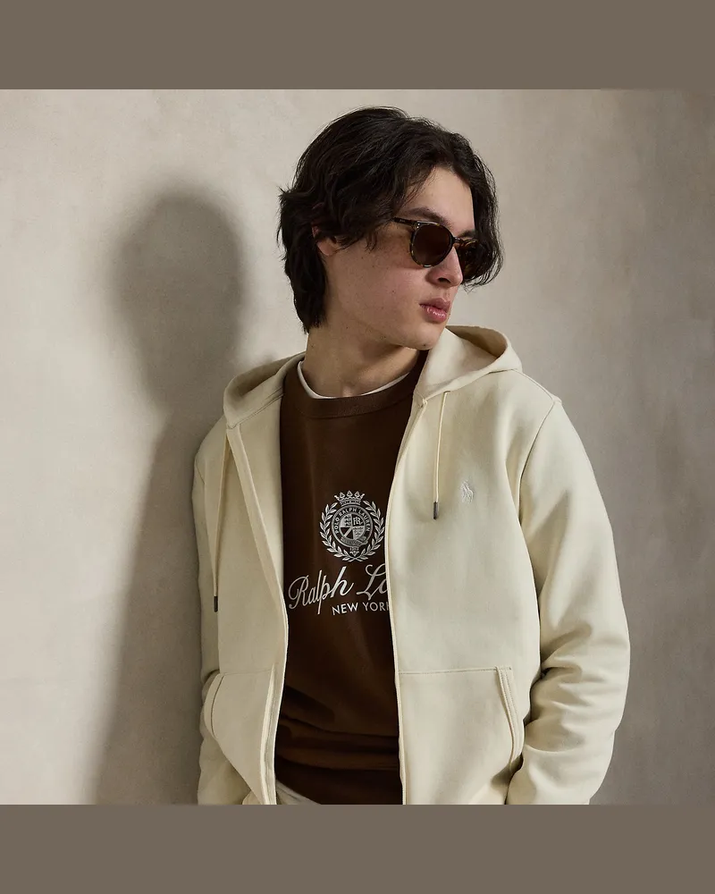 Ralph Lauren Doppellagige Kapuzenjacke Cream