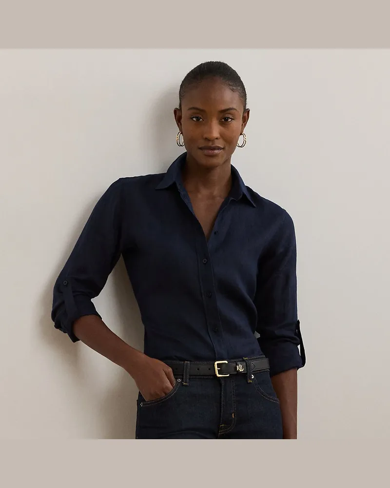 Ralph Lauren Relaxed-Fit Leinenhemd Blue