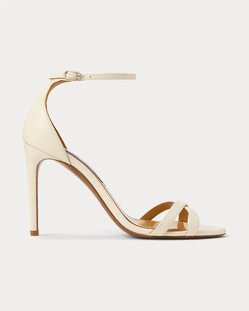 Ralph Lauren Sandalette Perrin aus Kalbsleder Cream