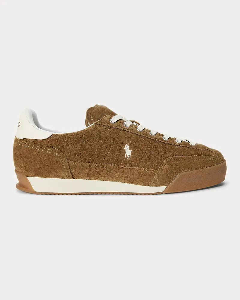 Ralph Lauren Niedriger Wildledersneaker Hester Tan