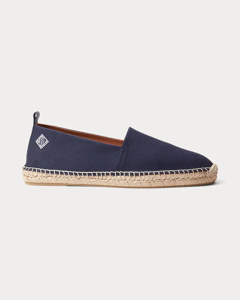 Ralph Lauren Espadrille Bosworth mit Monogramm Blue
