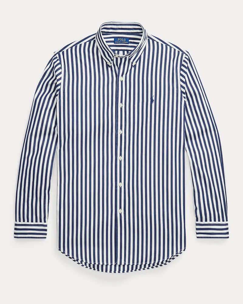 Ralph Lauren Classic-Fit Popelinehemd mit Streifen Blue