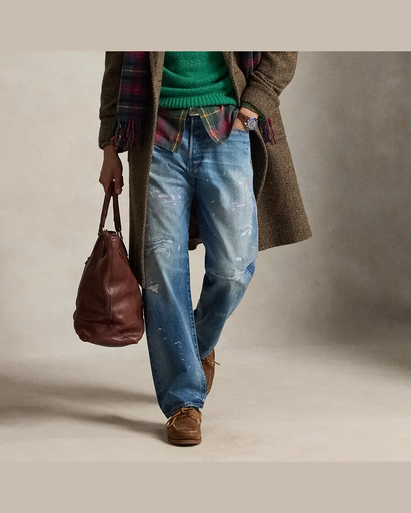 Ralph Lauren Classic-Fit Jeans in Used-Optik Blue