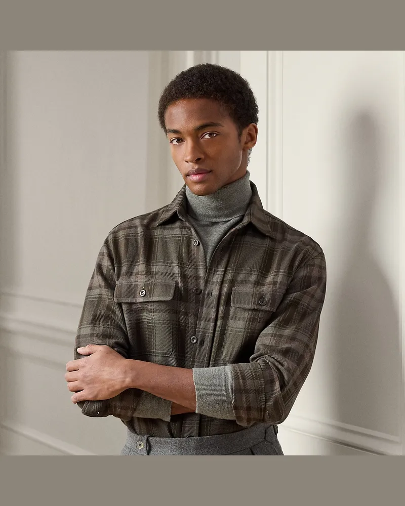 Ralph Lauren Kariertes Hemd aus Twill Green