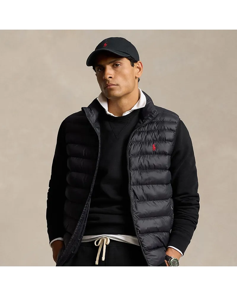 Ralph Lauren Die verstaubare Weste Colden Black