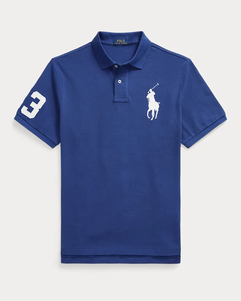 Ralph Lauren Classic-Fit Piqué-Poloshirt mit Big Pony Blue