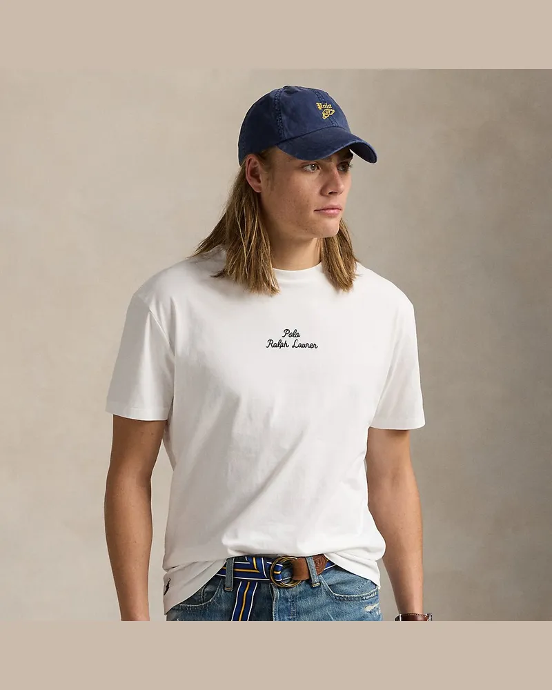 Ralph Lauren Classic-Fit Jersey-T-Shirt mit Logo White