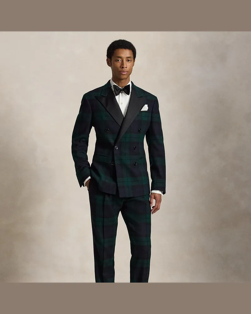 Ralph Lauren Karierte Smokinghose Black