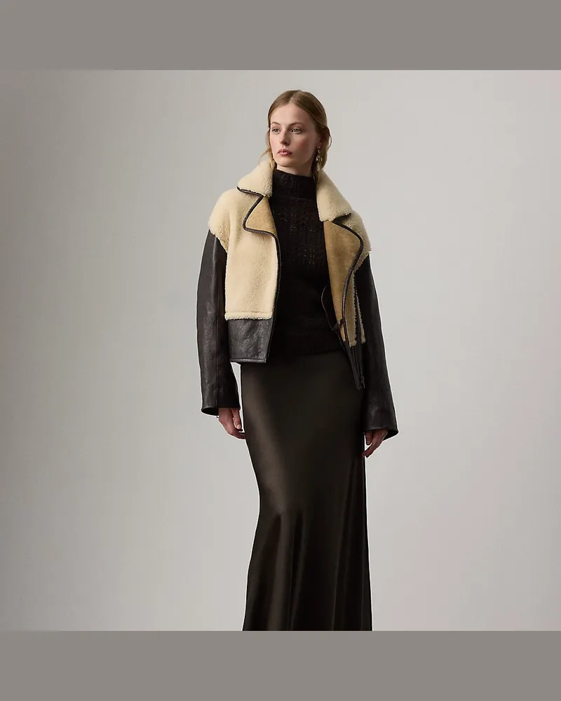 Ralph Lauren Rock Masina aus Stretchsatin Brown