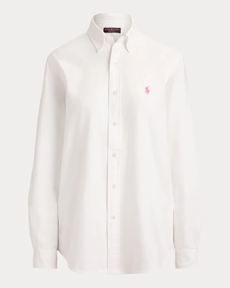 Ralph Lauren Oxfordhemd mit Pink Pony White