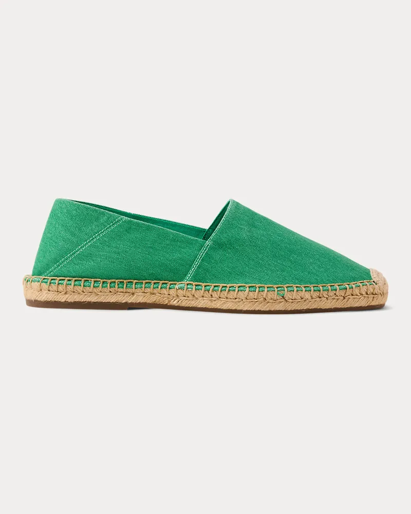 Ralph Lauren Espadrille Cevio aus Segeltuch Green