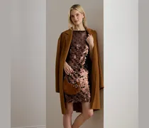 Etui-Cocktailkleid mit Pailletten