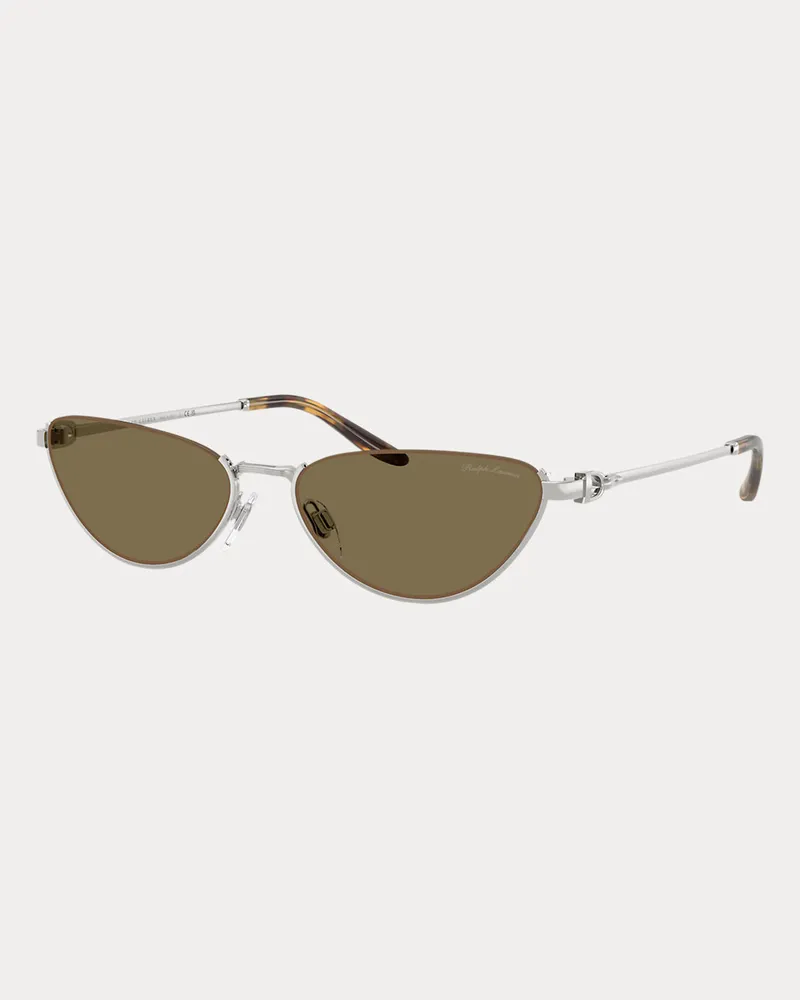Ralph Lauren Cat-Eye-Sonnenbrille Stirrup Silver
