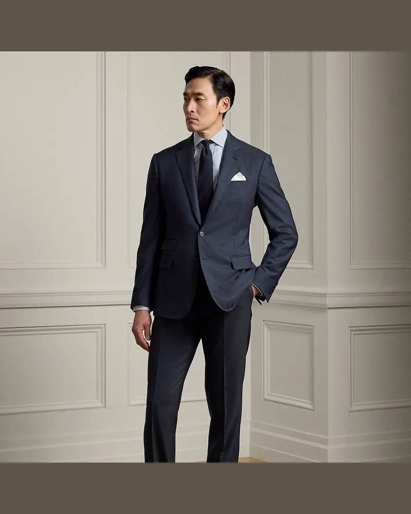 Ralph Lauren Glencheck-Anzug Kent aus Wolle Blue
