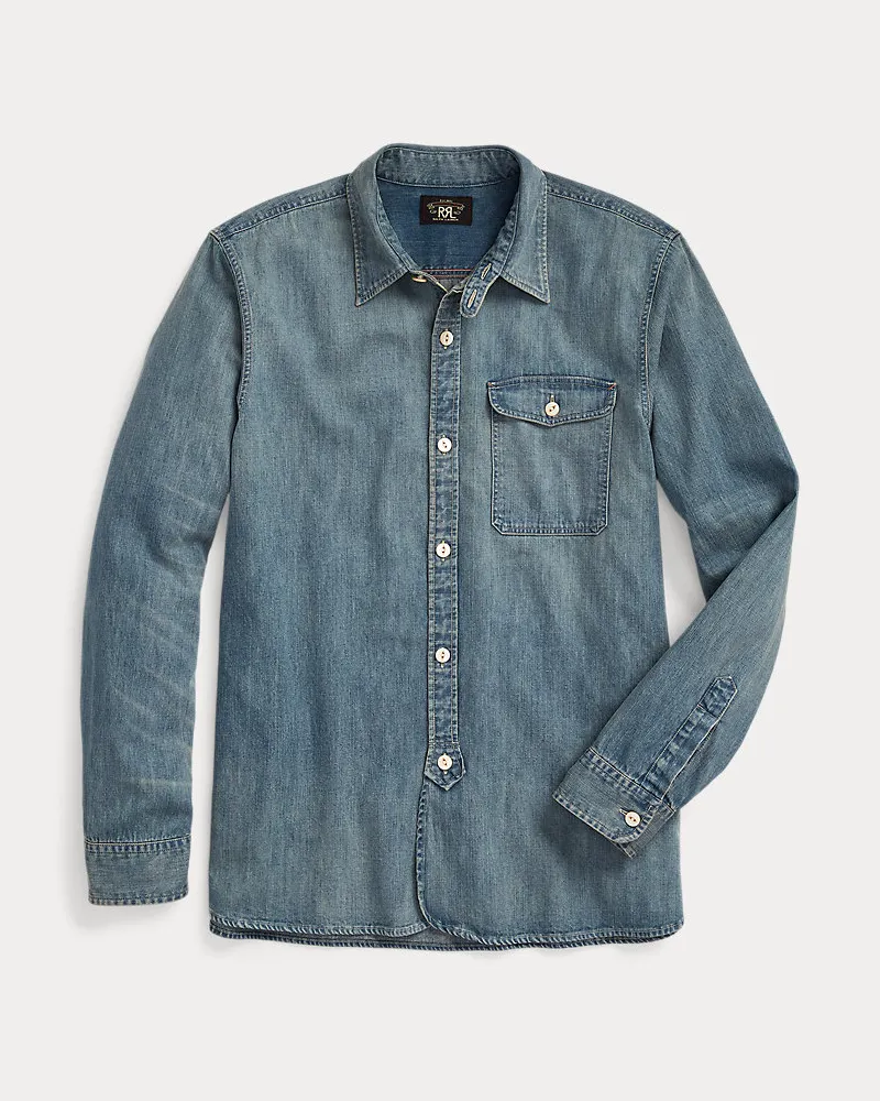 Ralph Lauren Arbeitshemd aus Baumwolldenim Blue