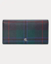 Ralph Lauren Brieftasche aus schraffiertem Leder Multi