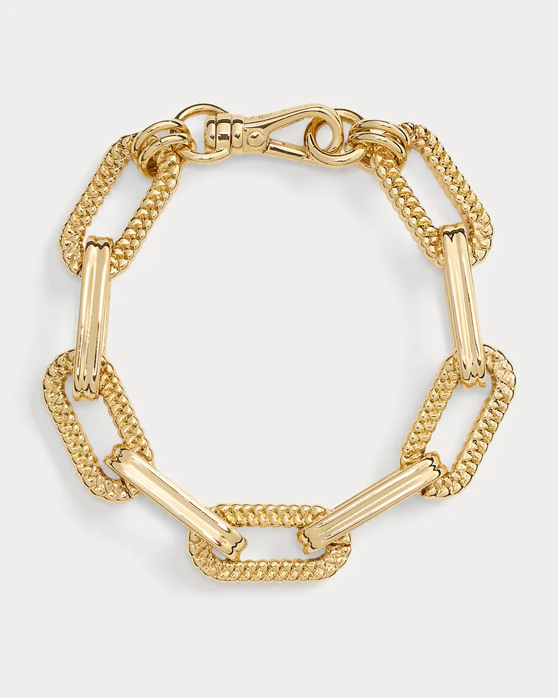 Ralph Lauren Vergoldetes Fischgrat-Gliederarmband Gold