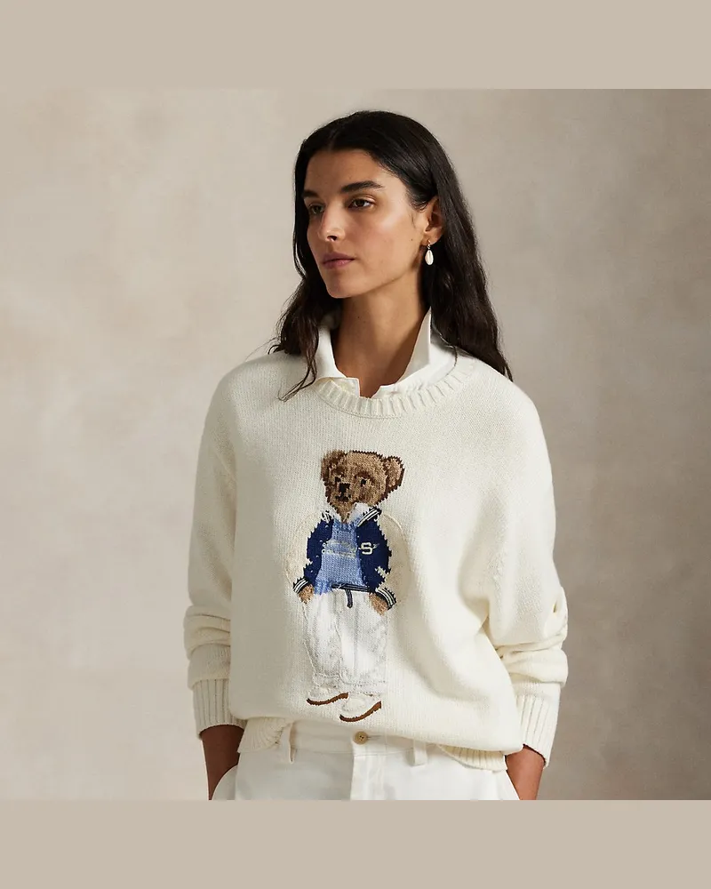 Ralph Lauren Der Polo-Bear-Pullover Spelman College White