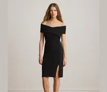 Schulterfreies Cocktailkleid aus Faille