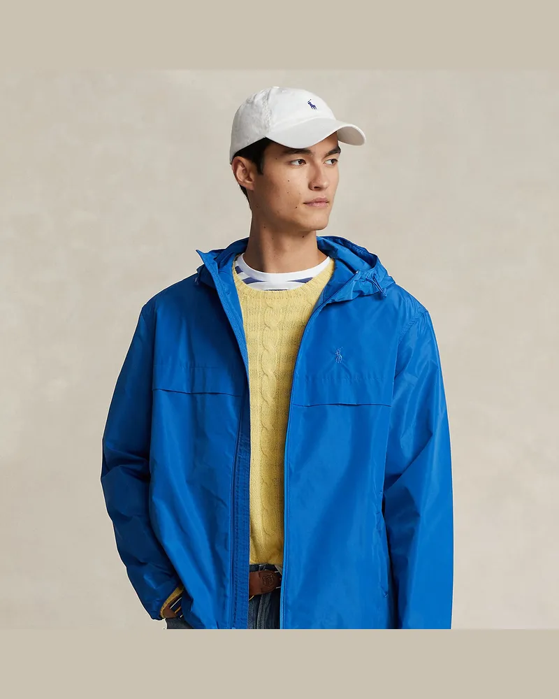 Ralph Lauren Wasserabweisende Kapuzenjacke Blue