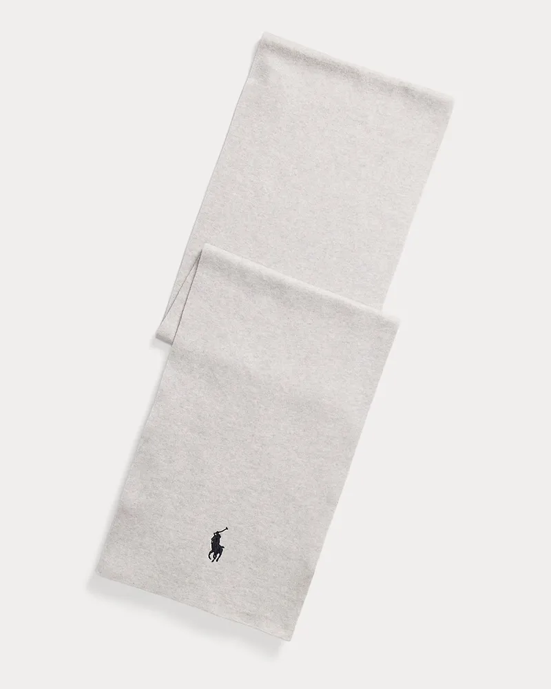 Ralph Lauren Schal aus gekämmter Baumwolle Grey