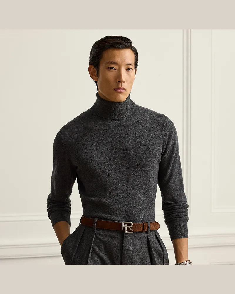 Ralph Lauren Rollkragenpullover aus Kaschmir Grey