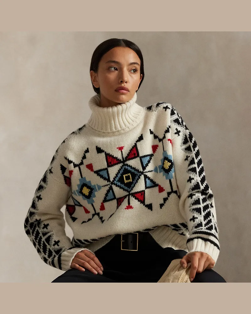 Ralph Lauren Pullover PRL x TÓPA Cloud Paths White