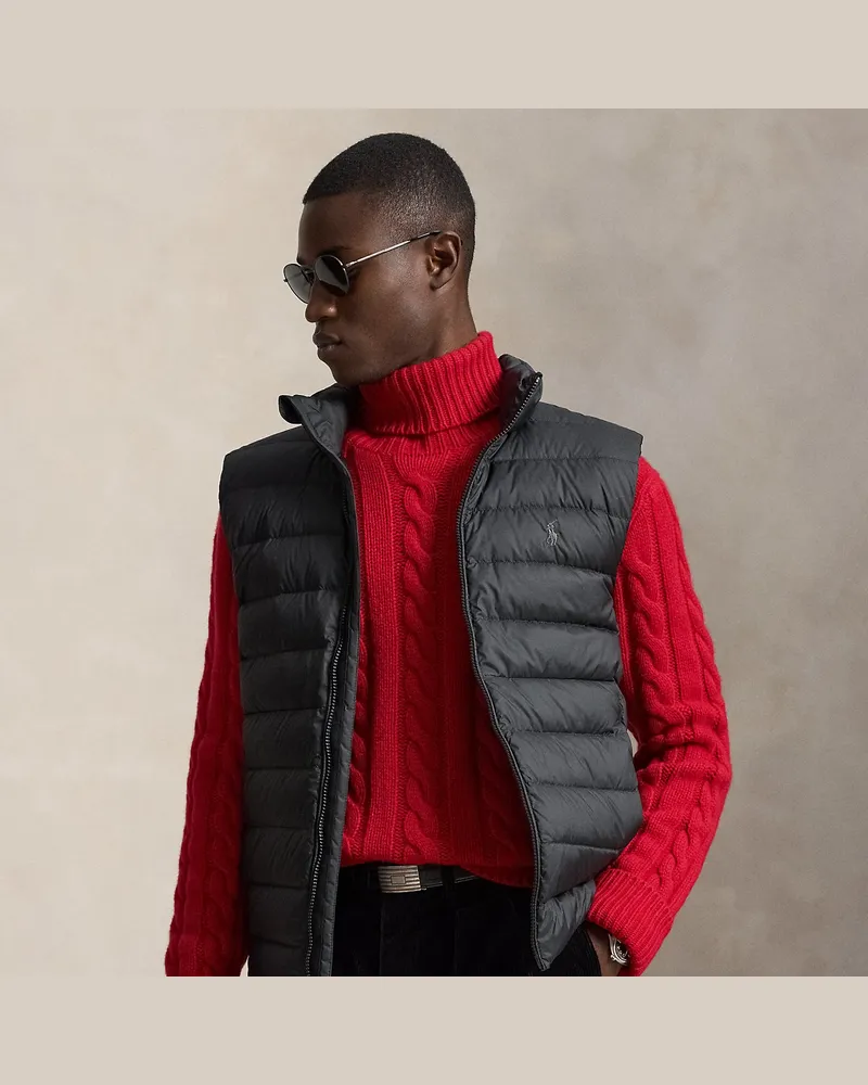 Ralph Lauren Die verstaubare Daunenweste Colden Black