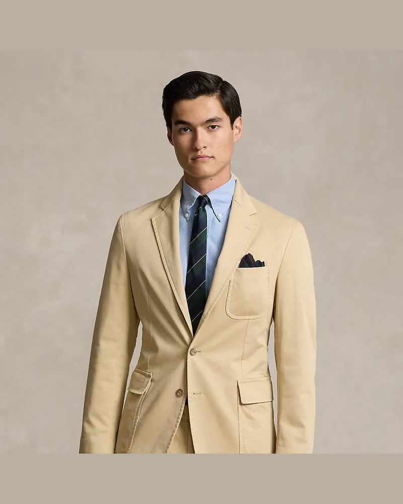Ralph Lauren Tailored-Fit Chino-Sakko Polo Soft Tan