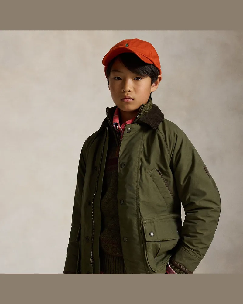 Ralph Lauren Feld-Jacke aus Baumwollmischung Green