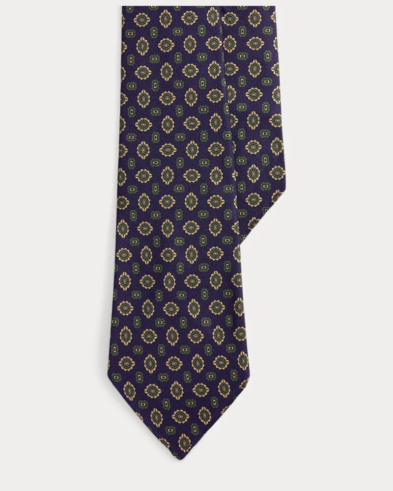 Ralph Lauren Seidenkrawatte in Vintage-Optik Purple