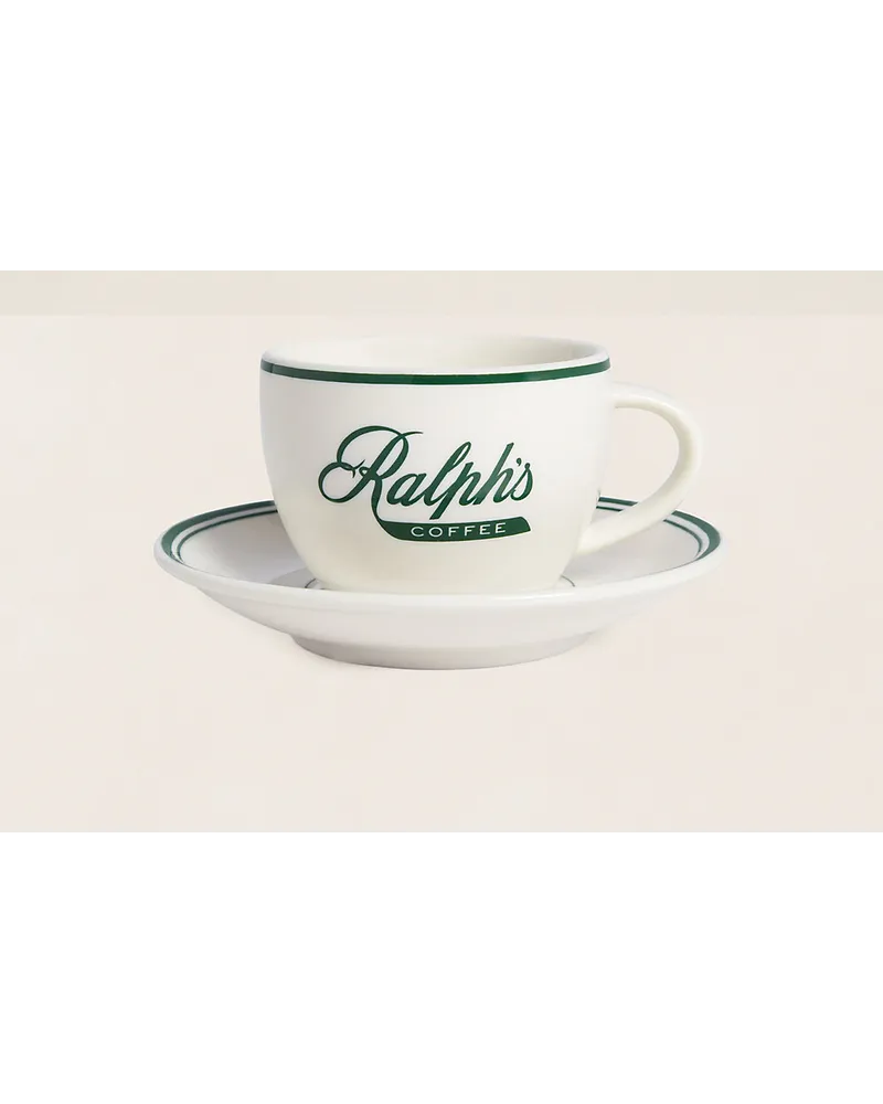 Ralph Lauren Home Tasse und Untertasse ’s Coffee Green