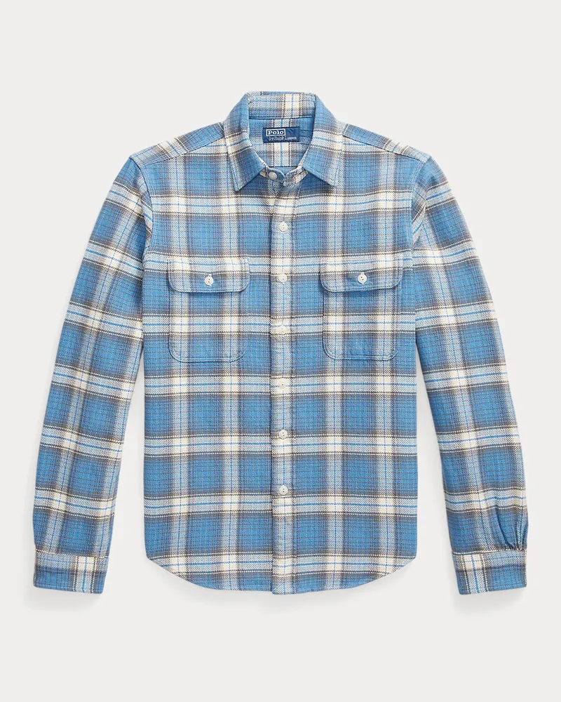 Ralph Lauren Classic-Fit Flanell-Arbeitshemd Blue