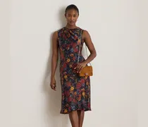 Geblümtes Cocktailkleid aus Charmeuse