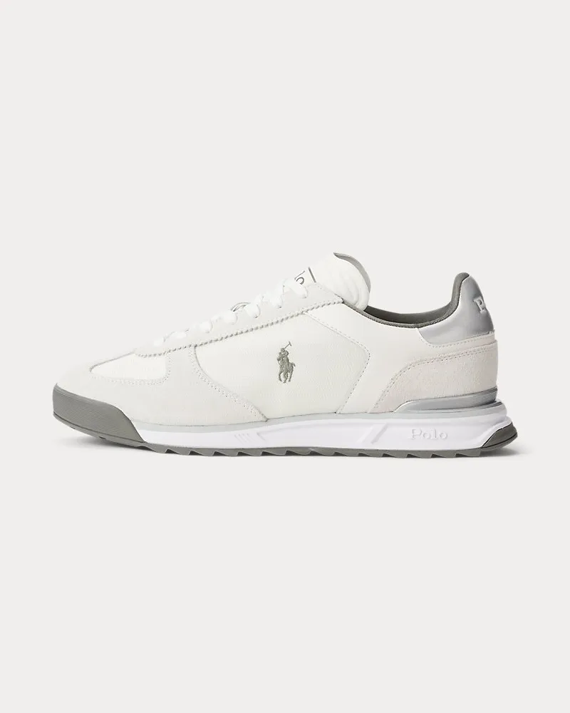 Ralph Lauren Wildleder-Oxford-Sneaker Varick White