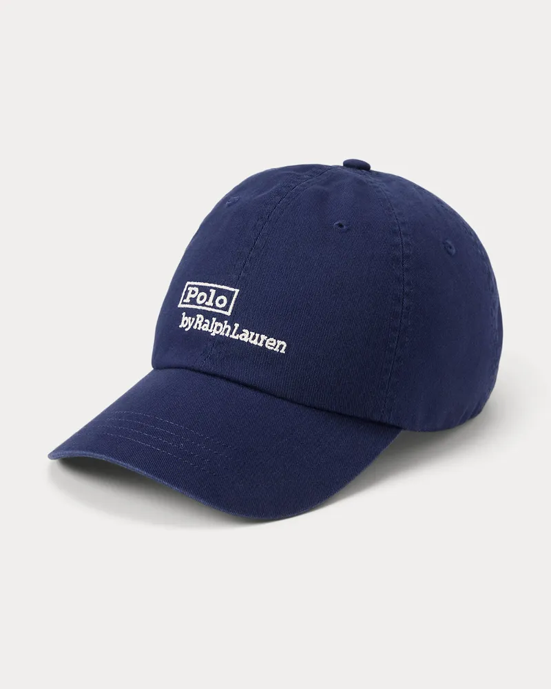 Ralph Lauren Twill-Baseballkappe mit Logostickerei Blue