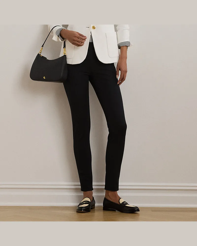 Ralph Lauren Skinny-Fit Hose aus Stretchtwill Black