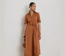 Stretch-Hemdkleid mit Gürtel