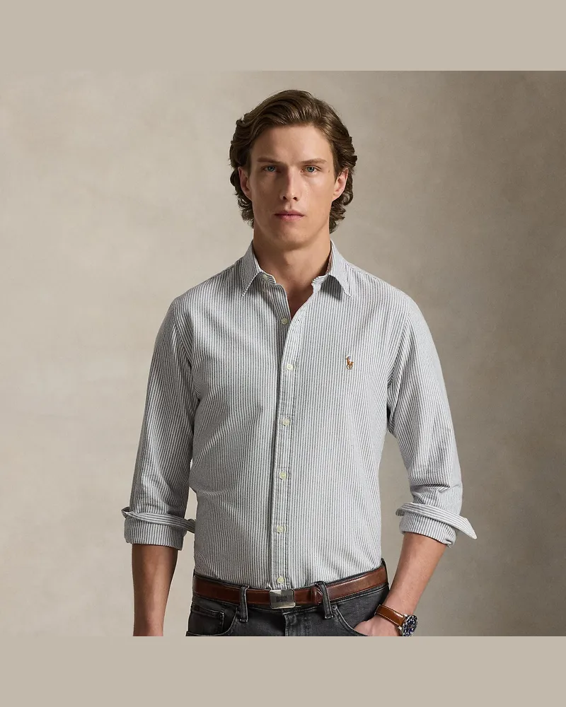 Ralph Lauren Slim-Fit Oxfordhemd mit Streifen Grey