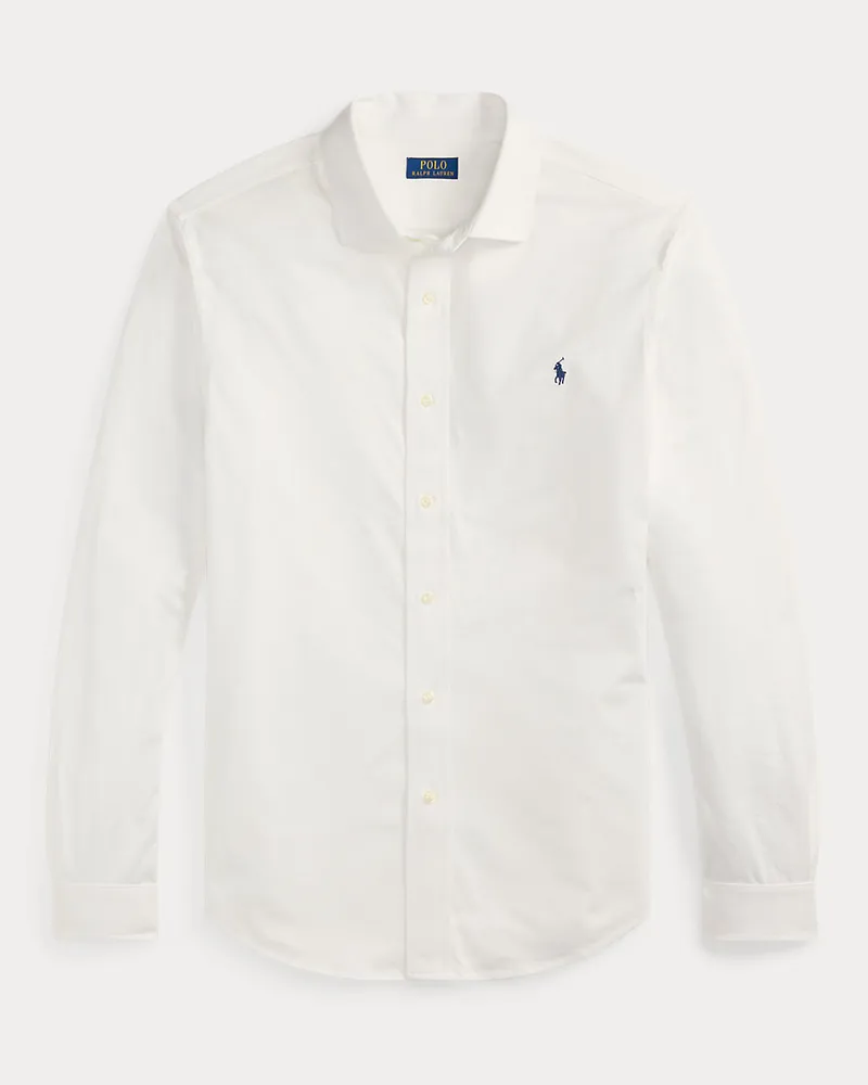 Ralph Lauren Große Größen - Jerseyhemd mit gespreiztem Kragen White