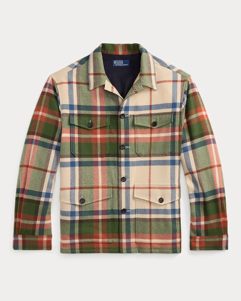 Ralph Lauren Kariertes Wollhemd Cream